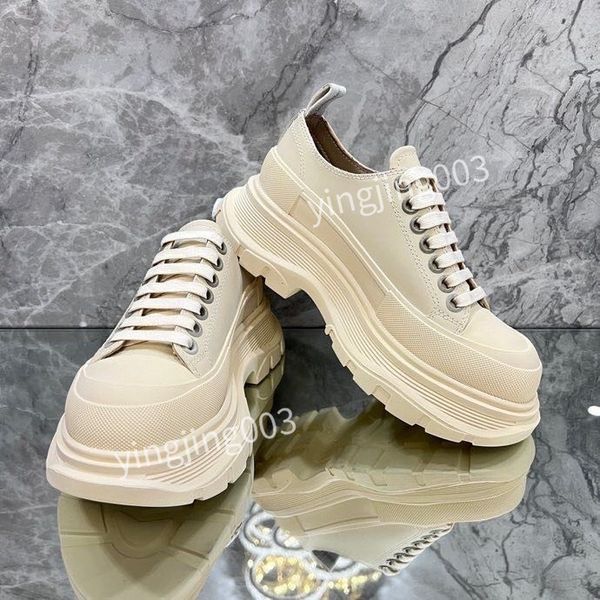 

2023 new casual boots women designer leather lace-up sneaker fashion lady running trainers woman shoe platform men xsd221138, Black