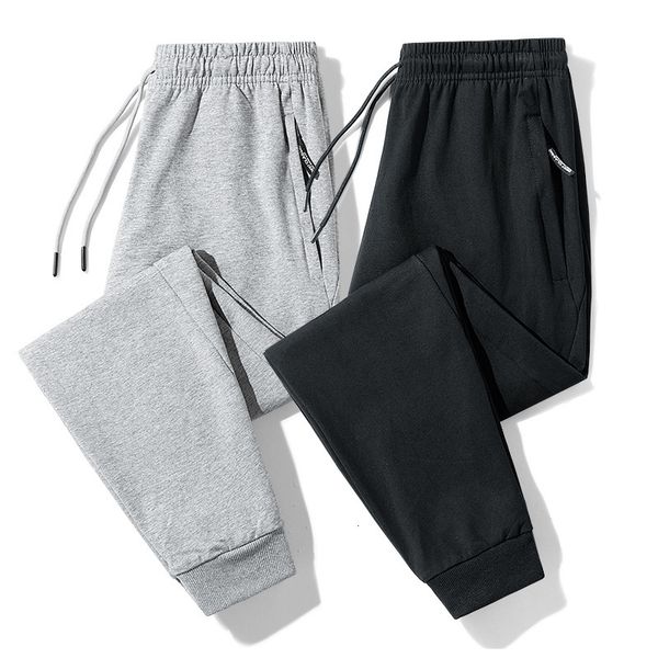 

men's pants spring summer pant sweatpant home large size clothing stretch elastic high waisted big 8xl male jogger black trouser 230329