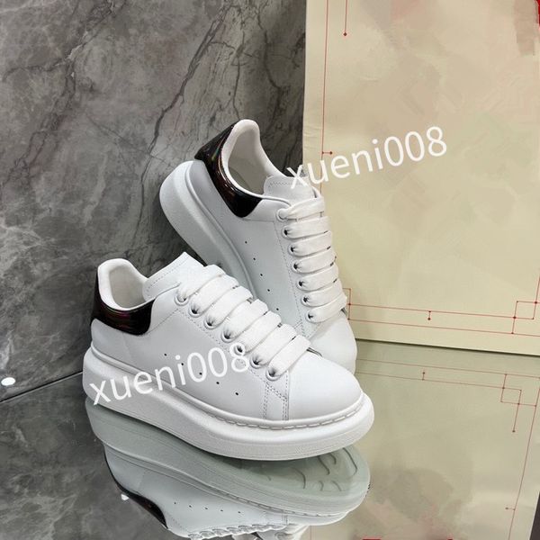 

new designer casual shoes womens leather lace-up sneaker cowhide fashion lady flat designer running letters woman shoe platform men gym snea, Red;white