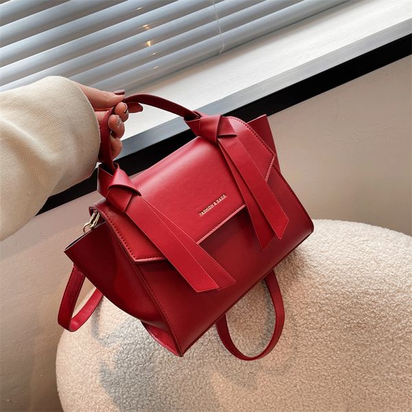 

new red bag large bag handbag female shoulder crossbody bag