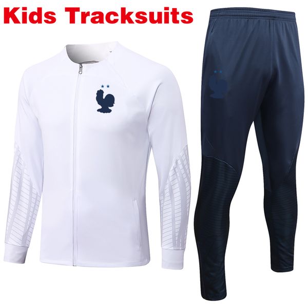 

2023 frances kids mens tracksuits boys soccer tracksuit sportswear sets sports sweatershirts sweatpants children football training clothes s, Gray