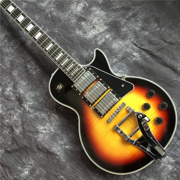 

guitar electric guitar with vibrato mahogany guitar wood with pickup 3 in china