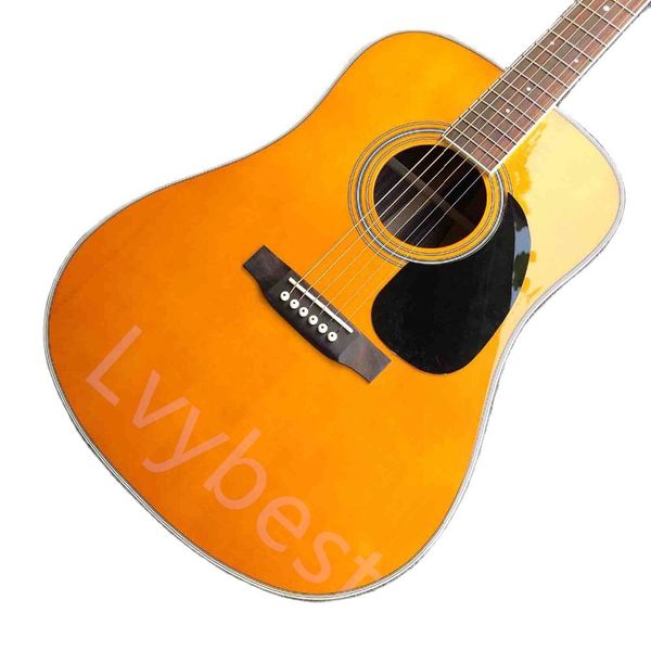 

lvysolid spruce 35 d body rosewood fingerboard customized acoustic electric guitar