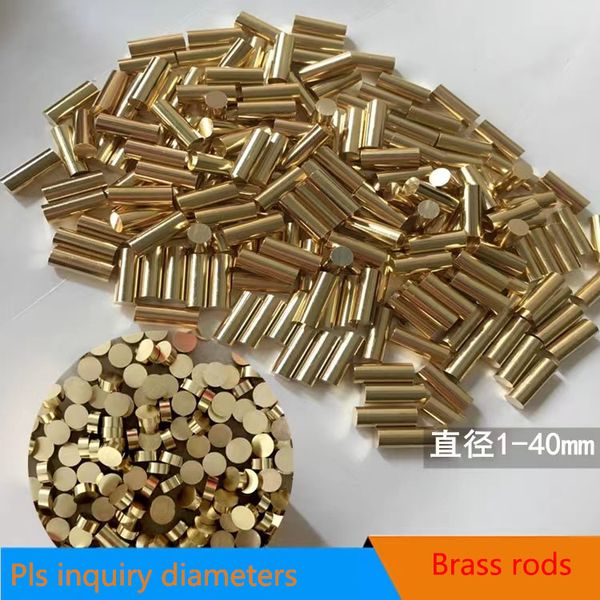 

H62 Brass Bars 0.8mm-4.5mm Copper Rods Processing Cutting Customization