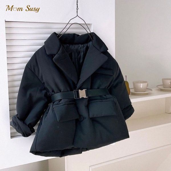 

jackets mode bayi laki laki perempuan jaket setelan berlapis katun sabuk pinggang mantel musim semi gugur dingin anak pakaian luar hangat ba, Blue;gray