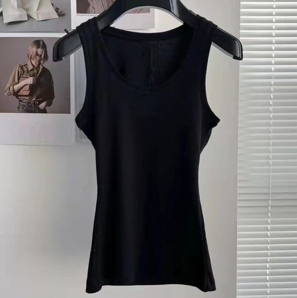 

women's tanks designer nylon yoga camis anagram-embroidered cotton-blend tank shorts suit sportwear fitness sports bra mini outfits sol, White