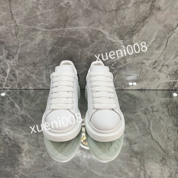 

2023designer casual shoes womens leather lace-up sneaker cowhide fashion lady flat designer running letters woman shoe platform men gym snea, Red;white