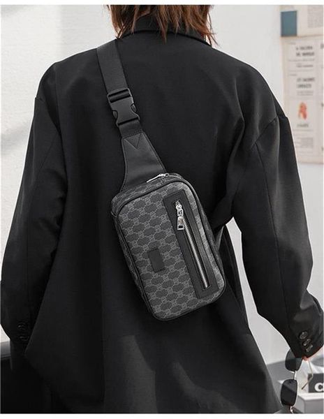 

leather bags men women fanny pack belly waist bum bag fitness running belt jogging pouch back grid