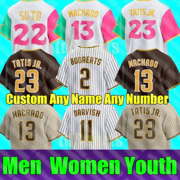 

23 fernando tatis jr jersey baseball joe musgrove manny machado yu darvish seth lugo tony gwynn ian kinsler drury soto cronenworth padres ju, Blue;black