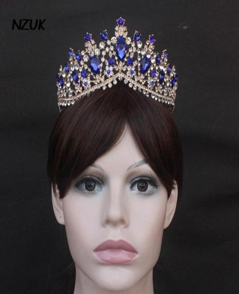 

headpieces nzuk european brides wedding tiara accessories royal blue dress hair rhinestone band clip ring7633369, Silver