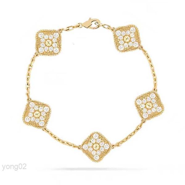 

four leaf clover necklace designer jewelry set pendant s bracelet stud earring gold silver mother of pearl green flower link chain womens, Black