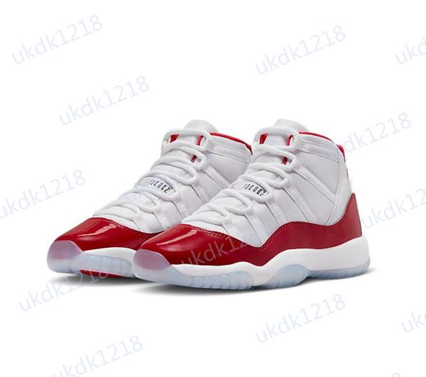 

jumpman 11 retro cherry ct8012-116 basketball shoes mens xi 11s white varsity red outdoor sports sneakers with size us5.5-13, Black