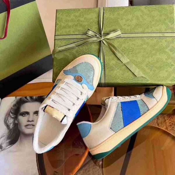 

rhyton sneakers designer shoes multicolor sneakers beige men trainers vintage luxury chaussures ladies casual leather shoes sneaker with box, Black