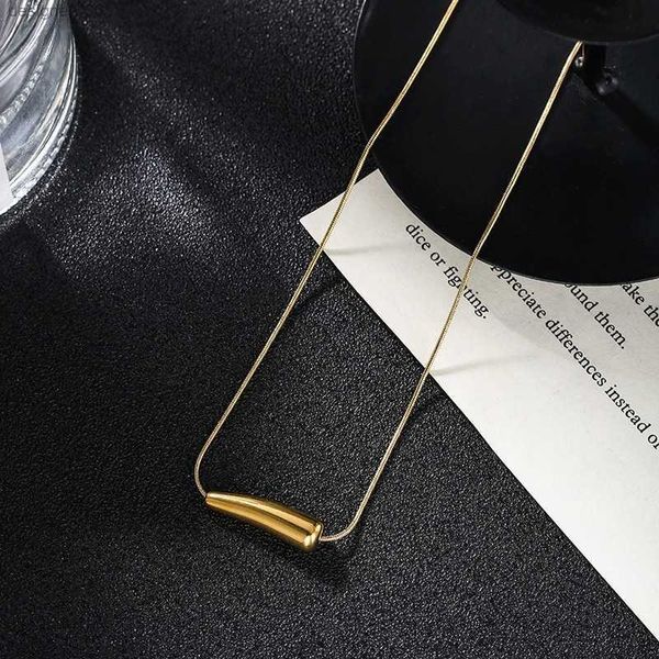

titanium steel necklaces stainless geometric necklace for friends, Silver