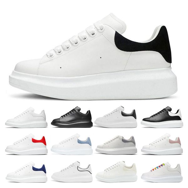 

size 36-45 men women casual shoes designer mens sneakers platform flat triple white black suede leather red sports trainers