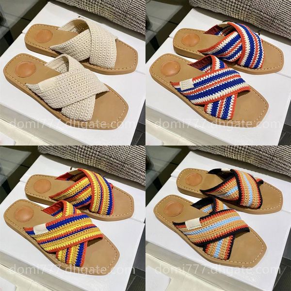 

fashion cross knitted women's slippers casual sandals in 4 colors eu35-42, Black