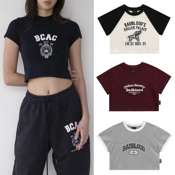 

womens shirts clothing womens tight t shirt crop tee designer clothes tshirt cotton short sleeve letter print fashion 23ss summer pullover, White