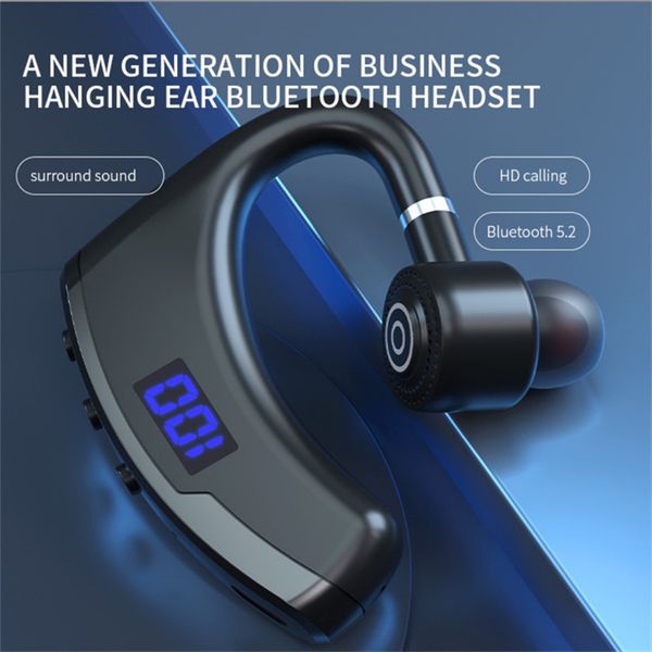 

new v9pro business tws earphones earphone 5.1 bluetooth wireless headphones ear hook hi-fi stereo headset hands sports earbuds with mic