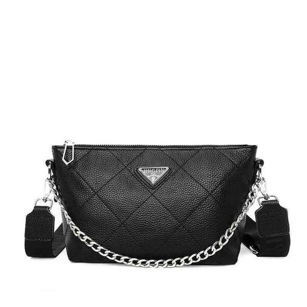 

2023 designer bag leather fashion single shoulder chain saddle net red oblique cross bag