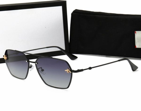

fashion mens designer polarized sunglasses luxury womens little bee sun glasses uv400 sunglasses with case and box9846179, White;black