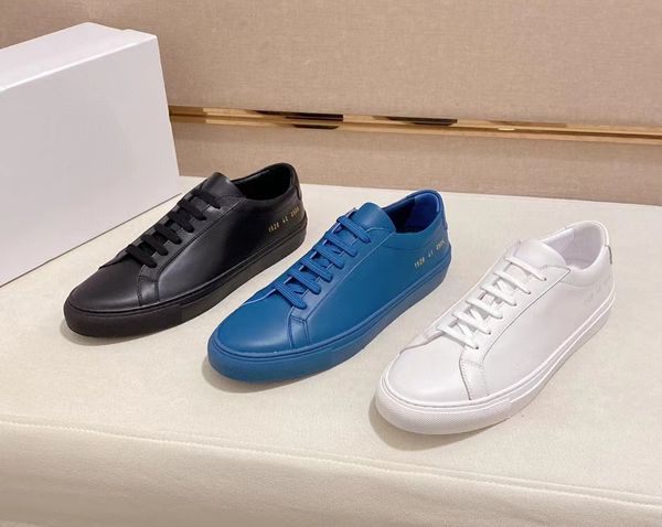 

designer project shoes mens casual shoes low sneakers commons flats lace up achilles leather sneakers navy leathers projects outdoor trainer, Black