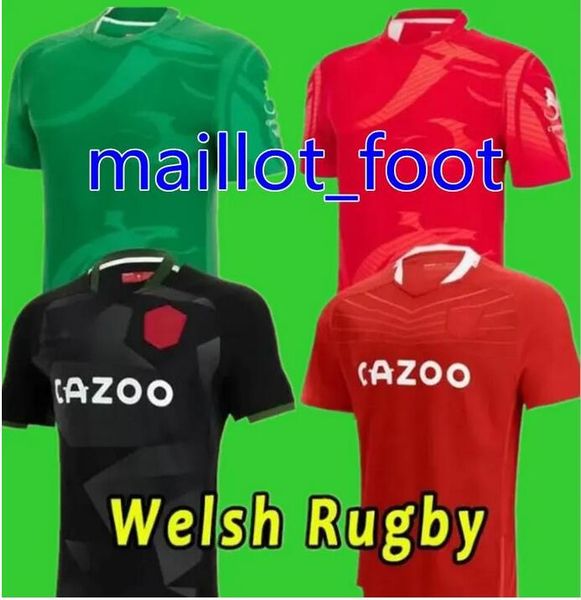 

2022 2023 wales rugby jersey national team jerseys cymru sever version world cup polo t-shirt 21 22 23 welsh rugby training jesery, Black;gray