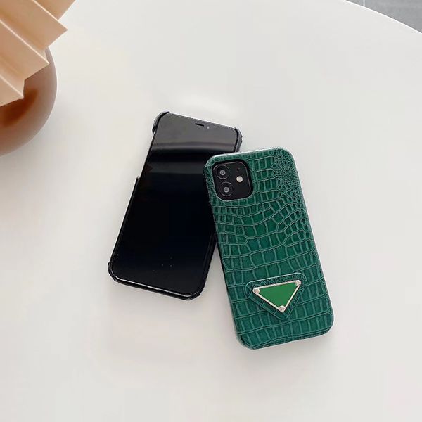 

iphone 12 14 pro max case designer cell phone cases apple 13 11 xr xs 6 7 8 plus luxury trendy faux crocodile leather covers fundas movil ro