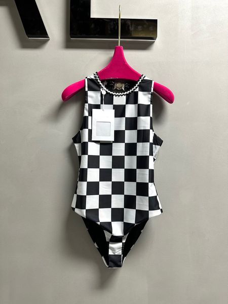 

fashion summer bras sets plaid print swimwear women designer bikini suit lace-up bra beachs swimsuit ladies outfits swimming clothes, White;black