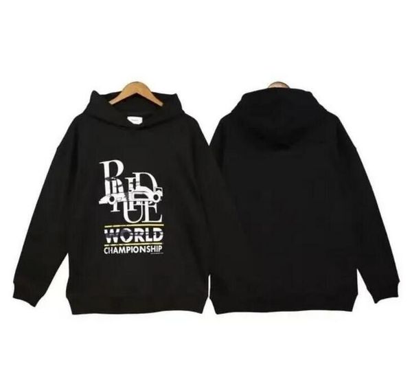 

mens hoodies rhude hooded men women designer hoodies fashion popular logo letters printing pullover winter sweatshirts, Black