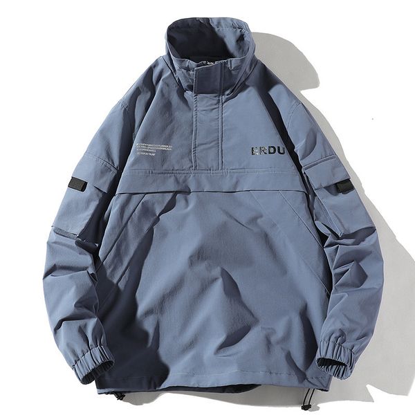 

men's jackets men hip hop streetwear jacket coat retro color block patchwork harajuku jacket windbreaker oversized jacket pocket 230329, Black;brown
