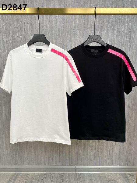 

23ss cotton men t-shirt hip hop d2 dsq gg mens t-shirt short sleeve cotton tee poloshirt shirt men teel 3g designers men women t shirts dt8, White;black
