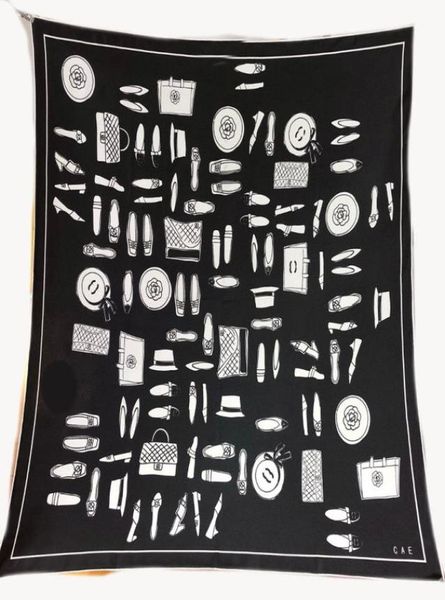 

shop music silk square scarf holiday daily matching pashmina flower shawl girl love gift fashion design accessori3434936, Blue;gray