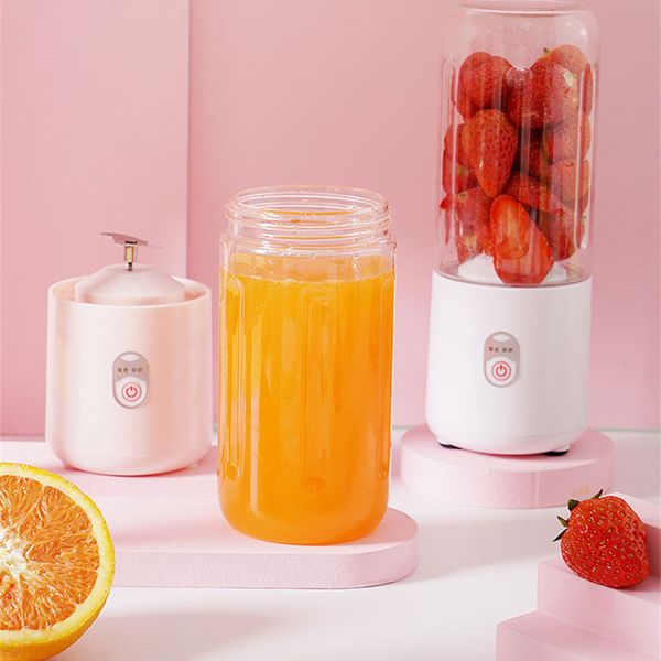 

portable mixer usb electric fruit juicer handheld smoothie maker blender stirring rechargeable mini food processor juice cup kitchen tools d