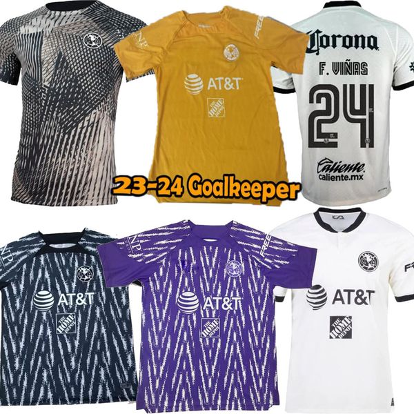 

2022-23 soccer jerseys liga mx club america gk henry d.valdes 3rd r.martinez fidalgo 2023 home away maillot men kit football training shirts, Black;yellow