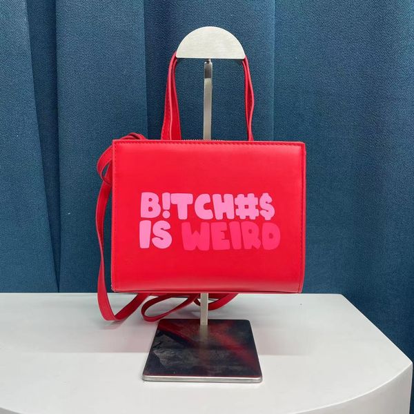 

2023 new women tote bag letter pu leather bag diagonal handbag hand shopping bag