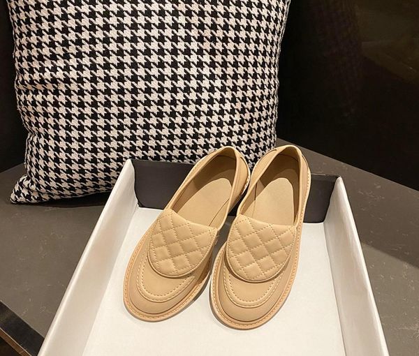 

spring 2021 new style flat shoes single foot pedals shoes love temperament women039s shoes leather british style lazybones8492419, Black