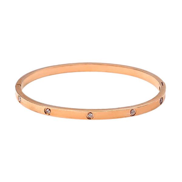 

designer bracelet carti jewelry bangle fashionable and luxury diamond titanium bracelet ins 18k gold colorless women's, Black