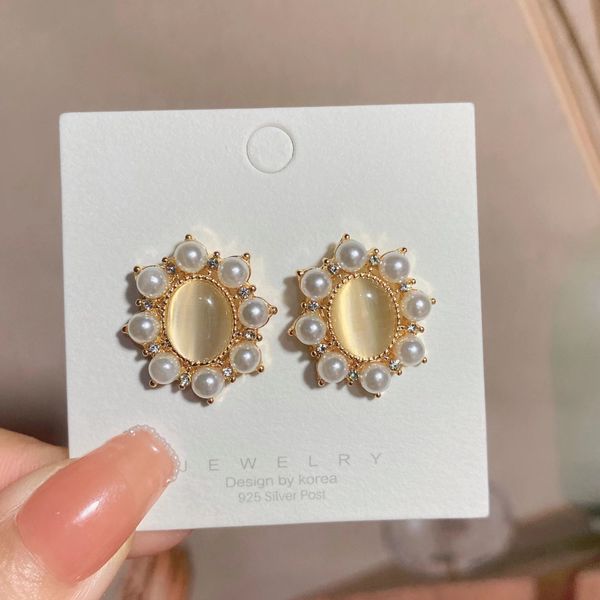 

fashion shiny metal pendant earrings for women 2023 new korean statement earrings girl party jewelry accessories gifts, Golden;silver