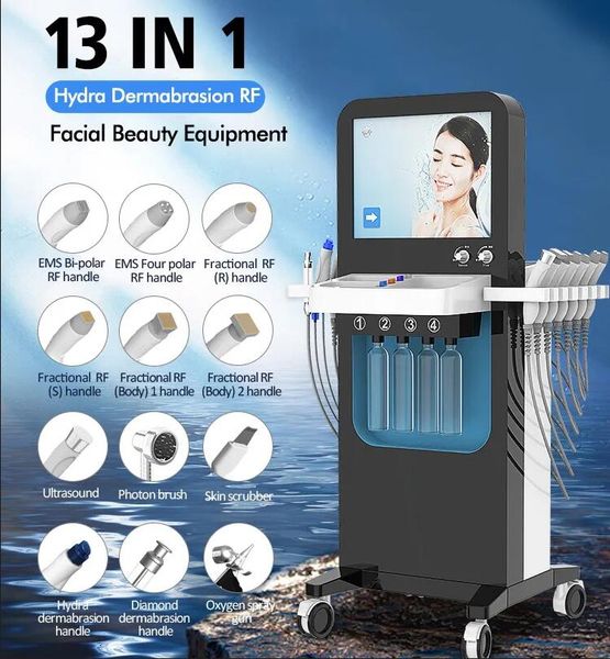 

powerful 13 in 1 diamond dermabrasion hydra facial microdermabrasion machine skin health care machine blackhead removal skin deeply cleqanin