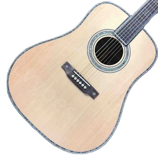 

lvysolid spruce binding rosewood back side rosewood fingerboard acoustic electric guitar