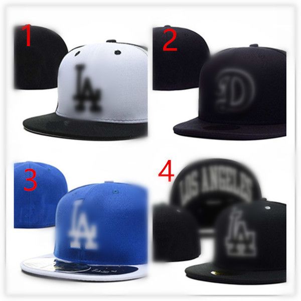 

2023 los-angeles men's team baseball full closed cap women navy blue red kc_ la_ letter gorras bones men women casual outdoor sport fla, Blue;gray
