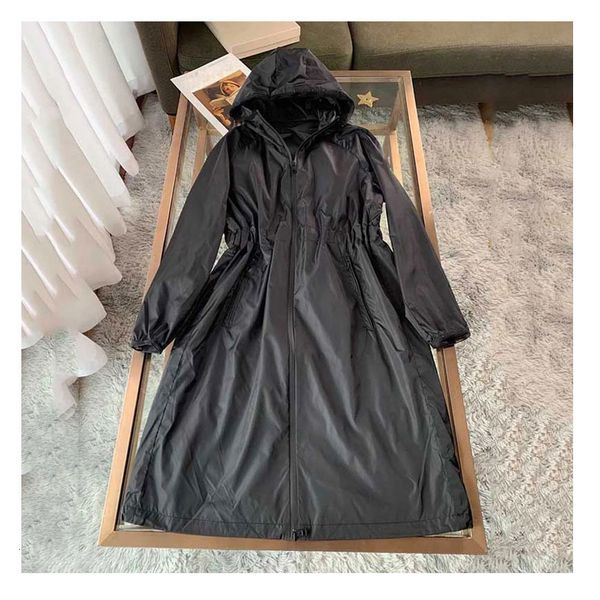 

women's trench coats long coat for women hooded sleeve jacket femme windbreaker and jackets 230329, Tan;black