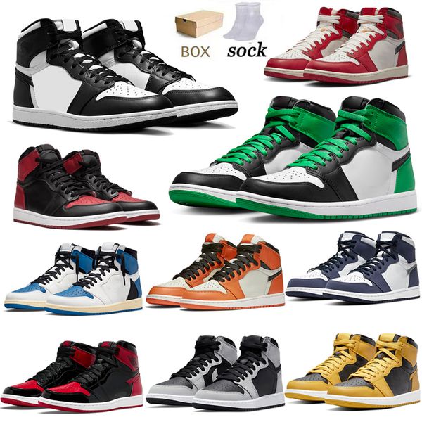 

high og 1s men dark reverse mocha patent bred basketball shoes low 1 heritage chicago university blue black white mens women trainers