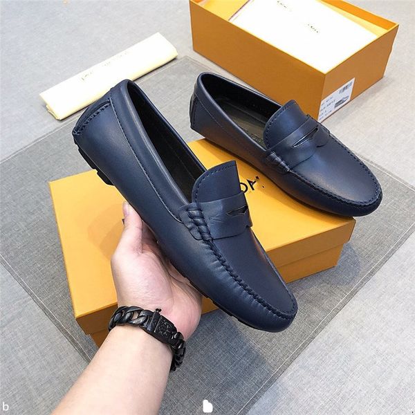 

lo15/25model luxurious brand spring summer shoes sell moccasins men loafers genuine leather shoes men flats lightweight driving shoes, Black