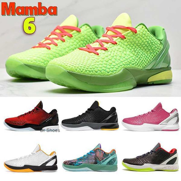

mamba 6 proto basketball shoes mens sports trainers grinch mambacita sweet 16 challenge red prelude think pink chaos black white del sol des