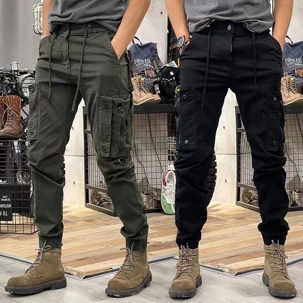 

mens pants trousers special military pocket work clothes mountaineering outdoor sports equipment 230329, Black