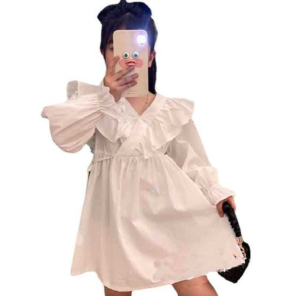 

girl's dresses 2022 spring and summer new girl skirt fashion flying sleeve temperament dress princess dress kids wear clothes girl dres, Red;yellow