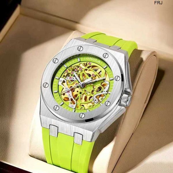 

designer watches richads mile watch new richads miller fully automatic mechanical watch personalized hollow out luminous waterproof student, Slivery;golden