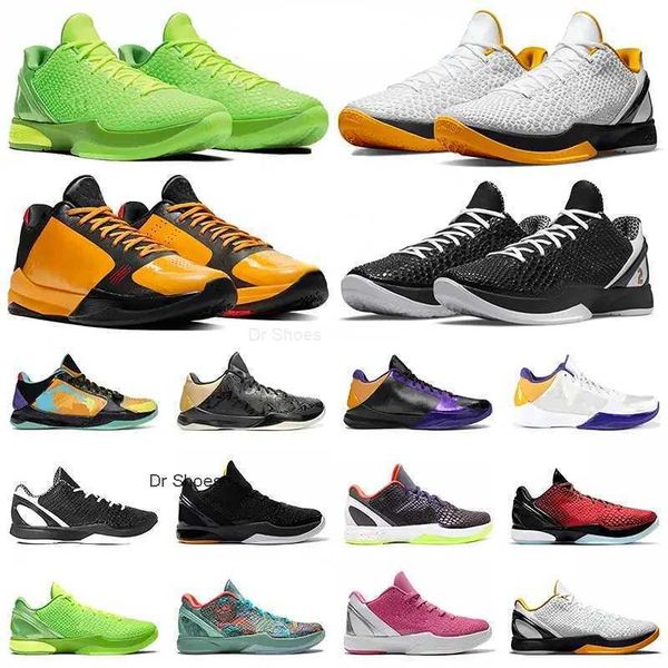 

2023new basketball shoes mamba zoom 6 protro men grinch all-star del sol mambacita alternate bruce lee 5 rings lakers mens trainers outdoor