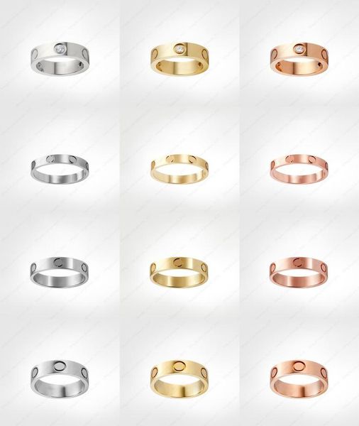 

love screw ring mens rings classic luxury designer jewelry women titanium steel alloy goldplated gold silver rose never fade not 4100471